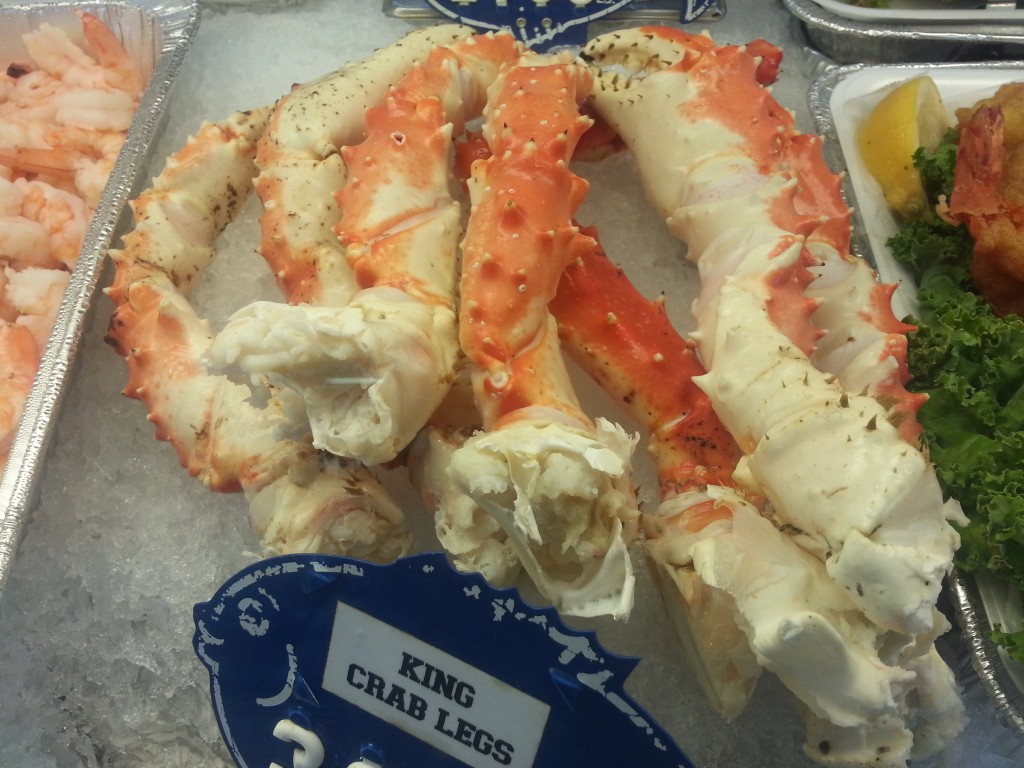 King crab legs at Quality Seafood